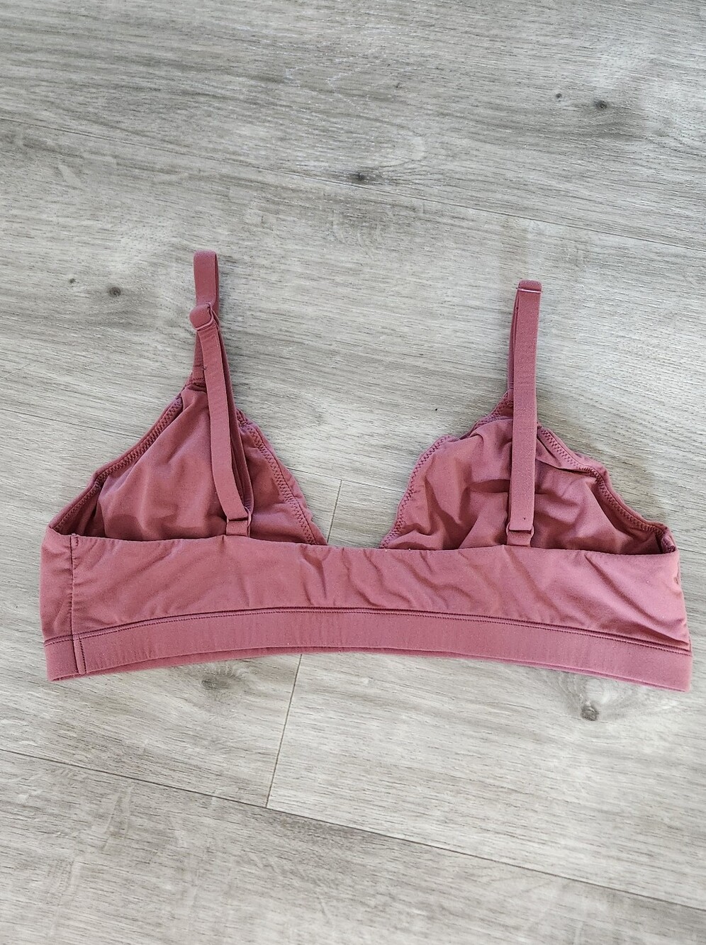 Skims Fits Everybody Triangle Bralette Limited Edition Beet - Picture 8 of 11